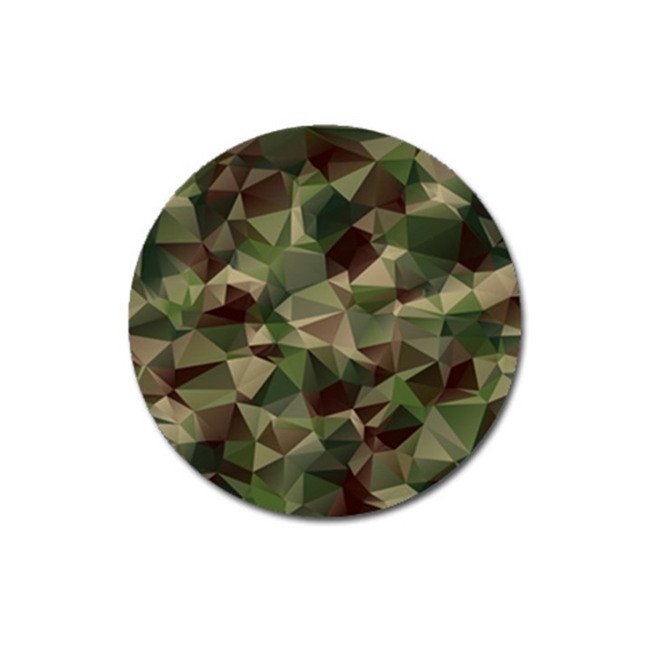Abstract-vector-military-camouflage-background Magnet 3  (Round)