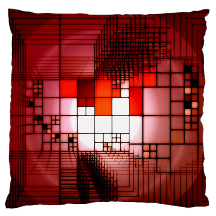 Pattern Structure Light Patterns Large Premium Plush Fleece Cushion Case (Two Sides)