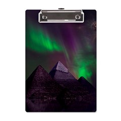 Fantasy Pyramid Mystic Space Aurora A5 Acrylic Clipboard