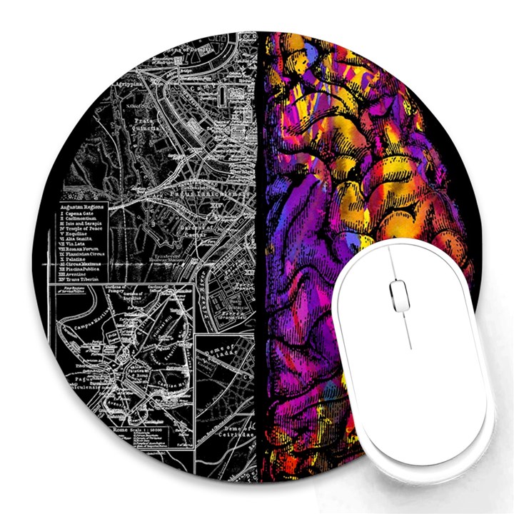Ambiguity Tobe Brain Duality Mind Minimal Thinking Round Mousepad