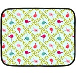 Birds Pattern Background Fleece Blanket (Mini)