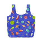 Virus-seamless-pattern Full Print Recycle Bag (M) Back