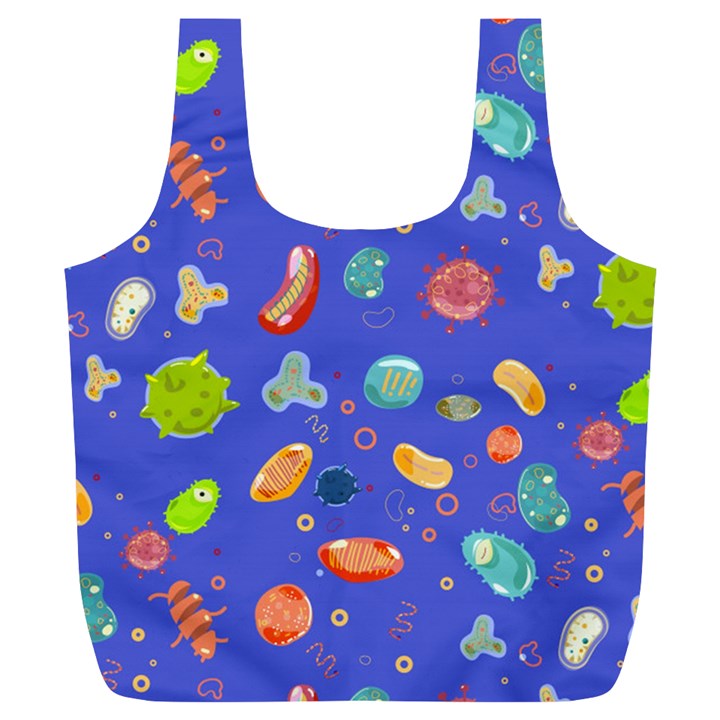 Virus-seamless-pattern Full Print Recycle Bag (XL)