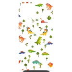 Vector Baby Dino Seamless Pattern iPhone 14 Black UV Print Case