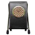 Chess Halloween Pattern Pen Holder Desk Clock