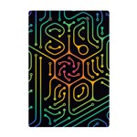 Circuit Hexagonal Geometric Pattern Background Pattern A5 Acrylic Clipboard Back