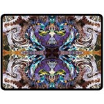  violet symmetry Two Sides Fleece Blanket (Large)