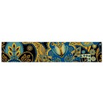 Retro Ethnic Background Pattern Vector Small Premium Plush Fleece Scarf Back
