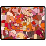 Abstract Abstraction Pattern Moder Two Sides Fleece Blanket (Large)