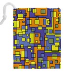 Square Background Background Texture Drawstring Pouch (5XL) Back