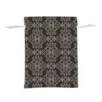 Line Geometry Pattern Geometric Lightweight Drawstring Pouch (S) Back