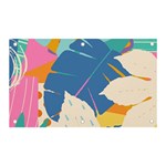 Exotic Leaves Flower Plant And Branches Art Print Botanical Pattern Banner and Sign 5  x 3 