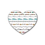 Decoration Element Style Pattern Rubber Coaster (Heart)