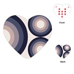 Circle Tile Design Pattern Playing Cards Single Design (Heart)