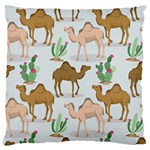 Camels Cactus Desert Pattern Large Cushion Case (One Side)