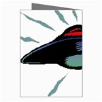 Alien Unidentified Flying Object Ufo Greeting Card Right