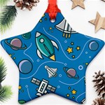 About Space Seamless Pattern Star Ornament (Two Sides)
