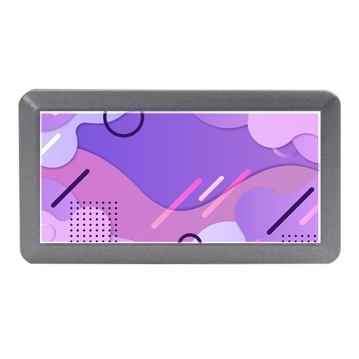 Hand Drawn Abstract Organic Shapes Background Memory Card Reader (Mini)
