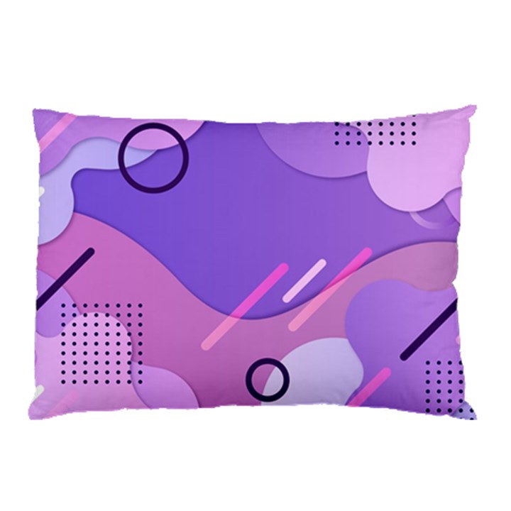 Hand Drawn Abstract Organic Shapes Background Pillow Case (Two Sides)