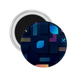 Gradient Geometric Shapes Dark Background 2.25  Magnets