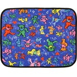 Grateful Dead Bears Pattern Fleece Blanket (Mini)