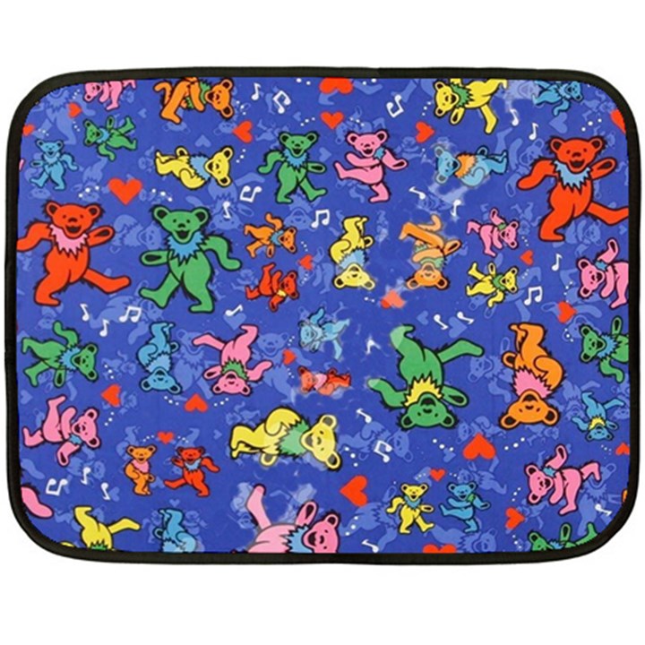 Grateful Dead Bears Pattern Fleece Blanket (Mini)