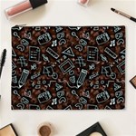 Doodles School Background Art Pattern Cosmetic Bag (XL)