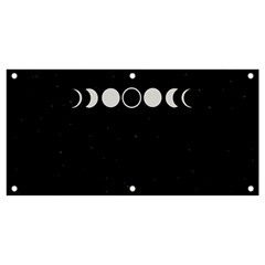 Moon Phases, Eclipse, Black Banner And Sign 4  X 2 