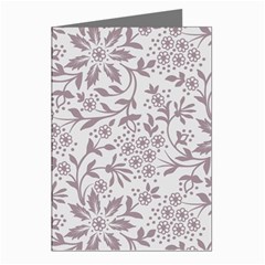 Retro Floral Texture, Beige Floral Retro Background, Vintage Texture Greeting Cards (pkg Of 8)