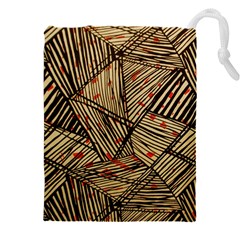 Abstract Geometric Pattern, Abstract Paper Backgrounds Drawstring Pouch (4xl)