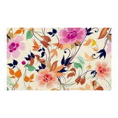 Abstract Floral Background Banner And Sign 5  X 3 