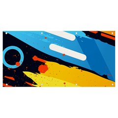 Colorful Paint Strokes Banner And Sign 8  X 4 