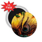Japan Art Artwork Asia Drawing Lake Landscape Mountain Nature Oriental 2.25  Magnets (10 pack) 