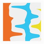 Warp Lines Colorful Multicolor Medium Glasses Cloth