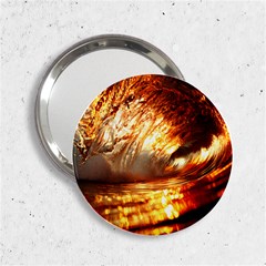 Wave Art Mood Water Sea Beach 2 25  Handbag Mirrors