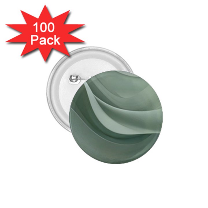 Silky Sage Abstract Elegant Print Design 1.75  Buttons (100 pack) 