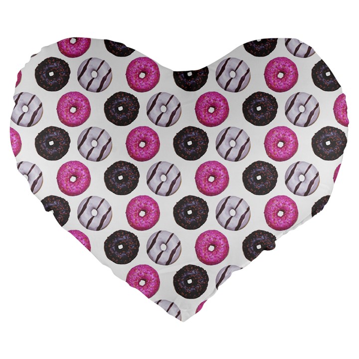 Pattern Seamless Design Decorative Large 19  Premium Heart Shape Cushions