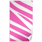 White Pink Stripes, Pattern Canvas 40 x 72 White Pink Stripes, Pattern Canvas 40 x 72