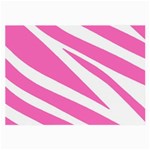 White Pink Stripes, Pattern Large Glasses Cloth White Pink Stripes, Pattern Large Glasses Cloth