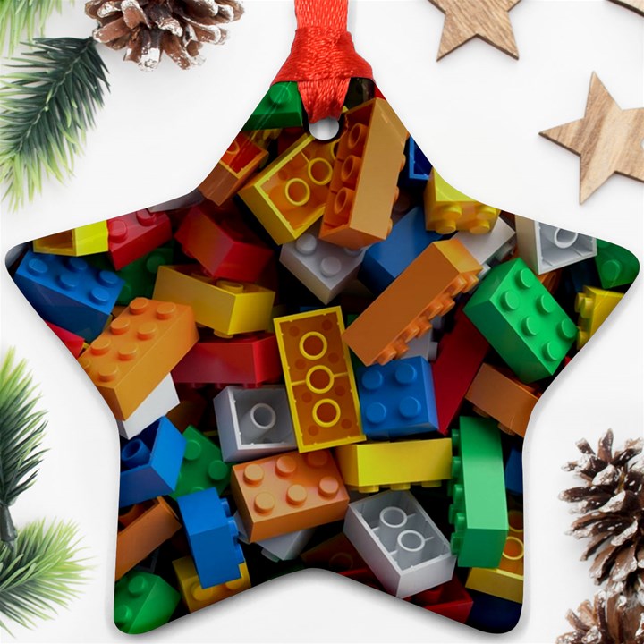 Lego, Toy Block, Colorfulness Star Ornament (Two Sides)