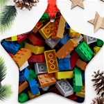 Lego, Toy Block, Colorfulness Star Ornament (Two Sides) Back