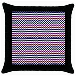 Chevron Pattern Throw Pillow Case (Black)