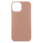 Mocha Mousse Hex Code #a47864 iPhone 15 Plus Black UV Print PC Hardshell Case Front
