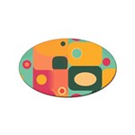 Geometric Design 08 Sticker (Oval)