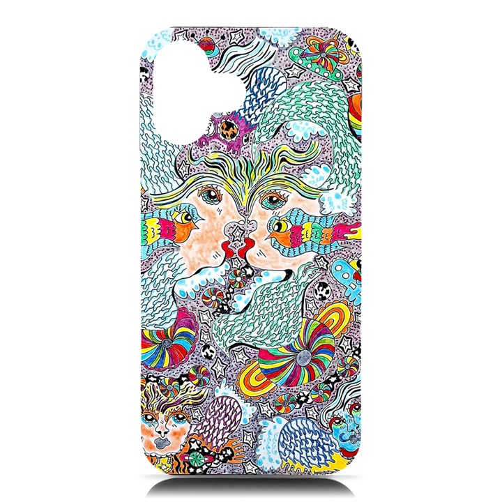 Supersonicangeldream iPhone 16 Plus Black UV Print PC Hardshell Case