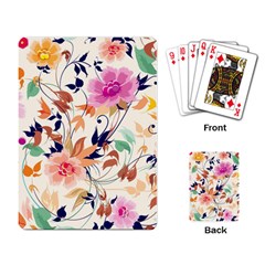 Abstract Floral Background Playing Cards Single Design (rectangle)