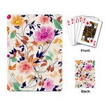 Abstract Floral Background Playing Cards Single Design (Rectangle) Back
