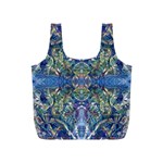 Blue arabesque Full Print Recycle Bag (S)