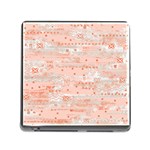 Boho Pattern Memory Card Reader (Square 5 Slot) Front