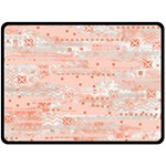 Boho Pattern Fleece Blanket (Large) 80 x60  Blanket Front